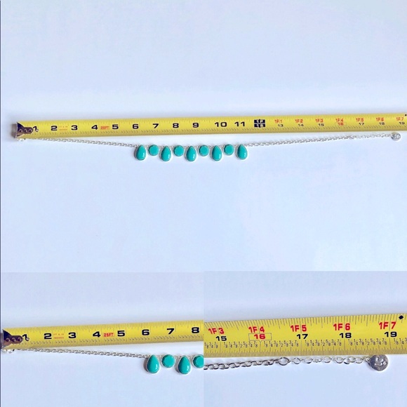 NEW LIZ CLAIBORNE Turquoise Necklace 18” - Picture 9 of 14